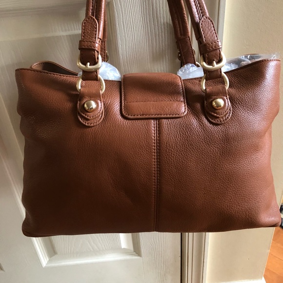 🎁 NEW DKNY Brown Leather Bag - Picture 2 of 8